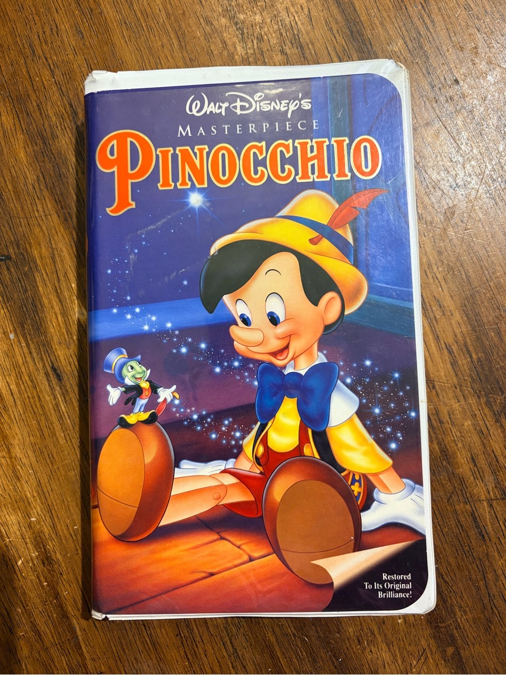 Disney Pinocchio VHS Tape